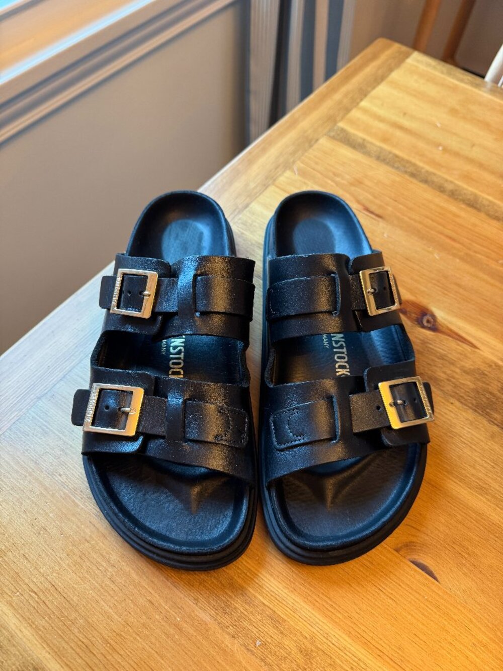 Birkenstock Black St Barths Natural leather sandals - Size 41 (US women’s 10)